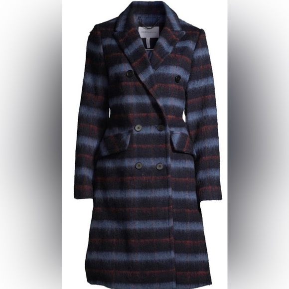 NWT BCBGeneration double breasted plaid coat - Picture 1 of 5